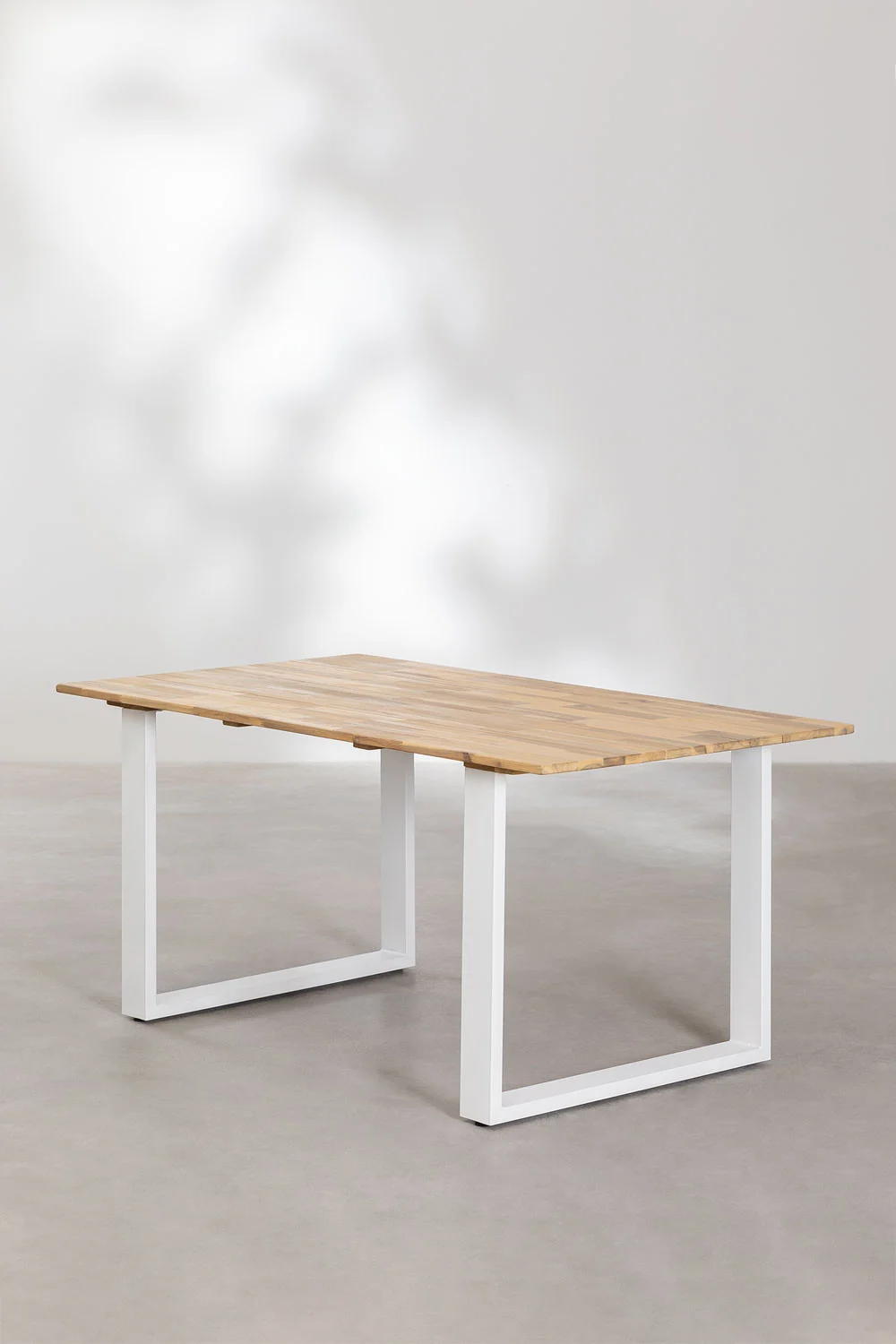 mesa de jardin rectangular en madera 160x90 cm melina 2