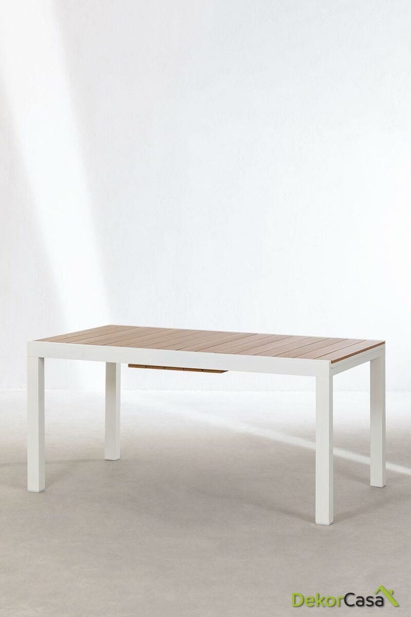 mesa extensible de jardin en aluminio 150 197x90 cm saura 2