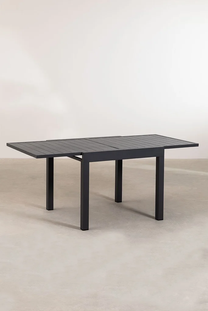 mesa extensible de jardin en aluminio 90 180x90 cm starmi 1
