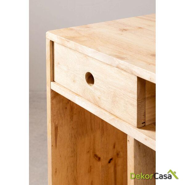 escritorio con almacenaje en madera arlan