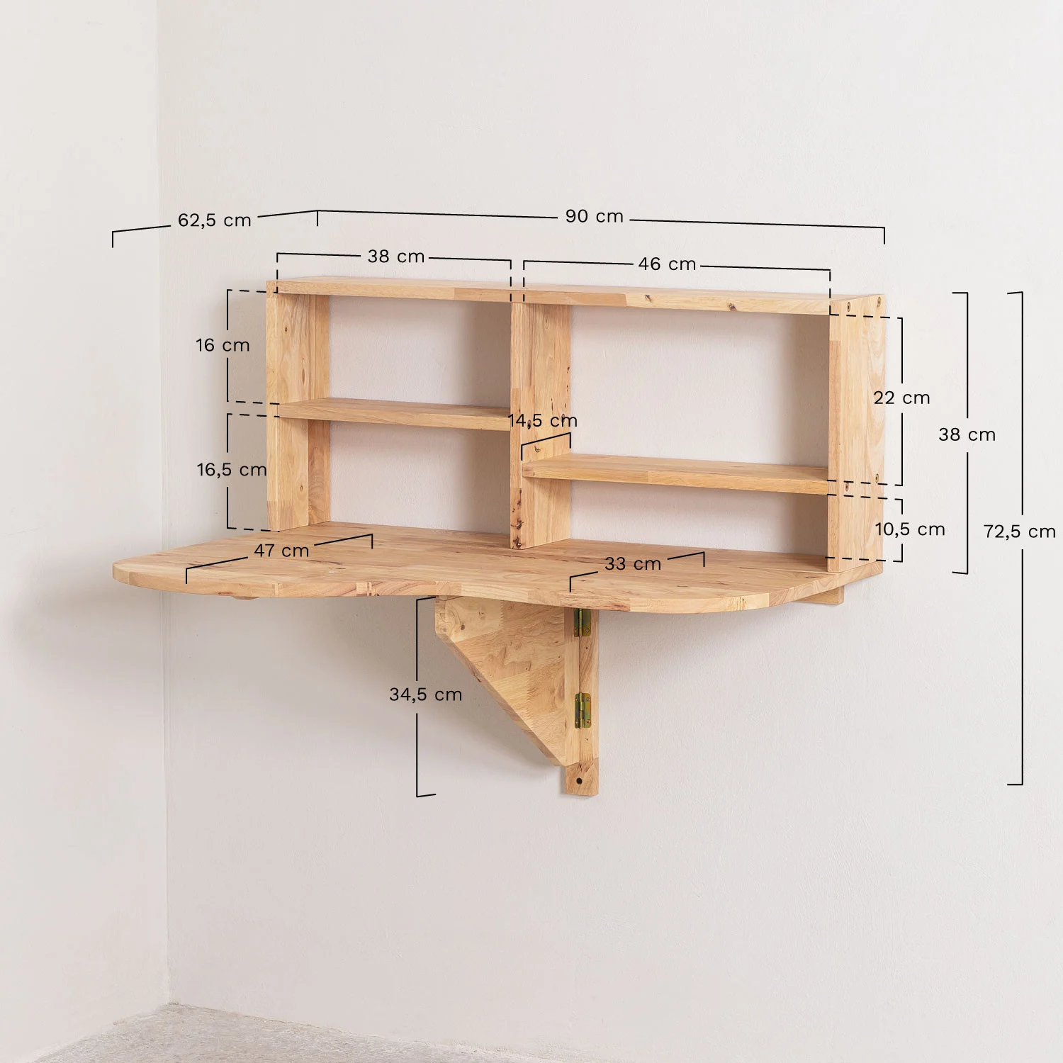 escritorio de pared en madera olett 4