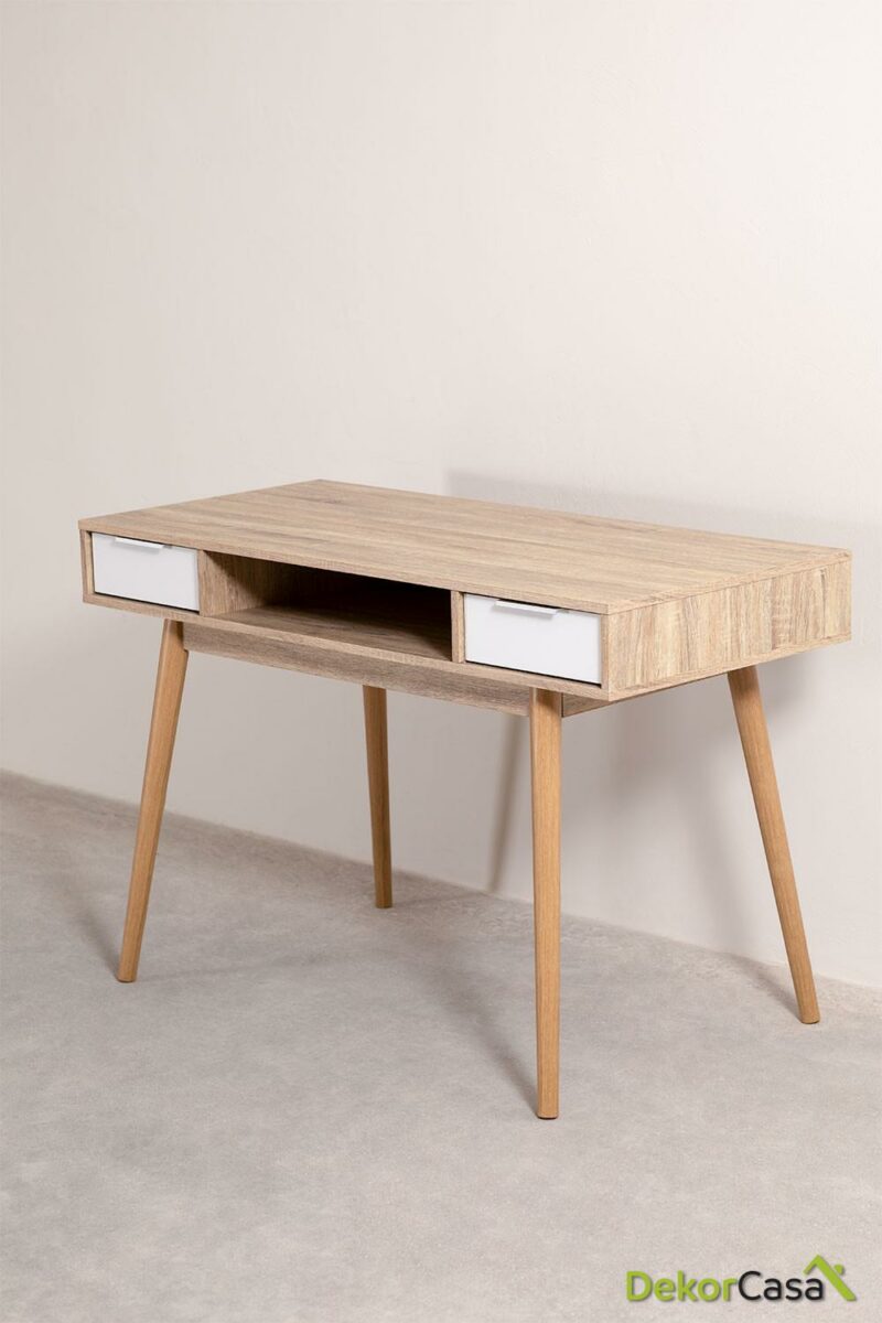 escritorio en madera de pino y abeto baldri 2