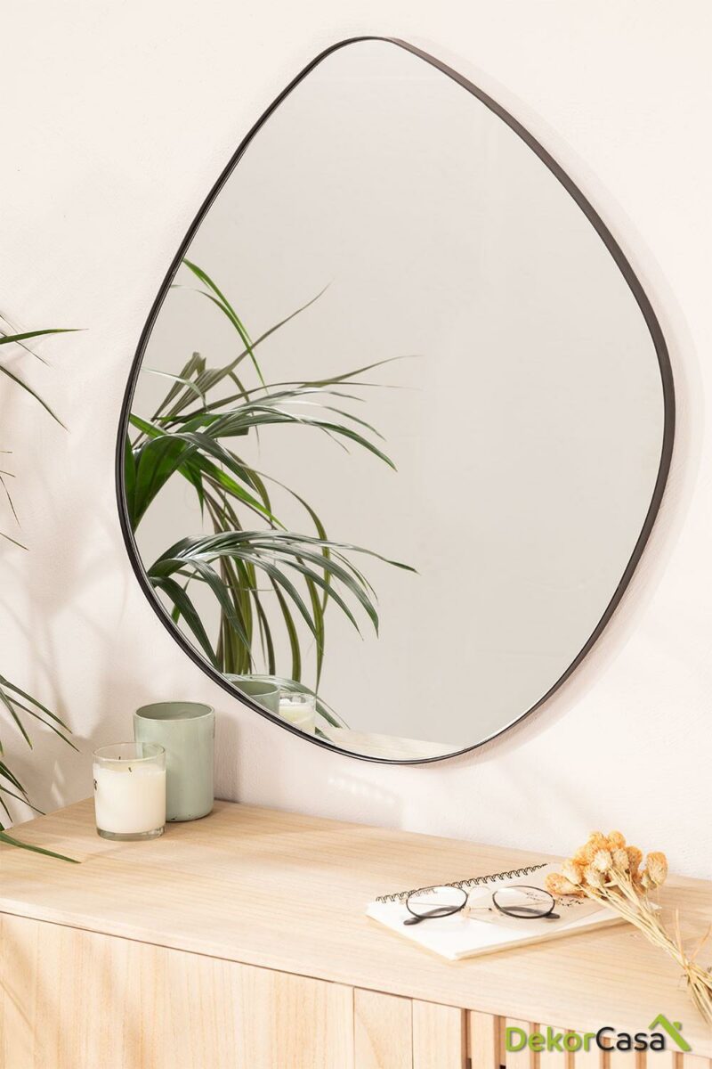 espejo de pared en metal 67x60 cm astrid