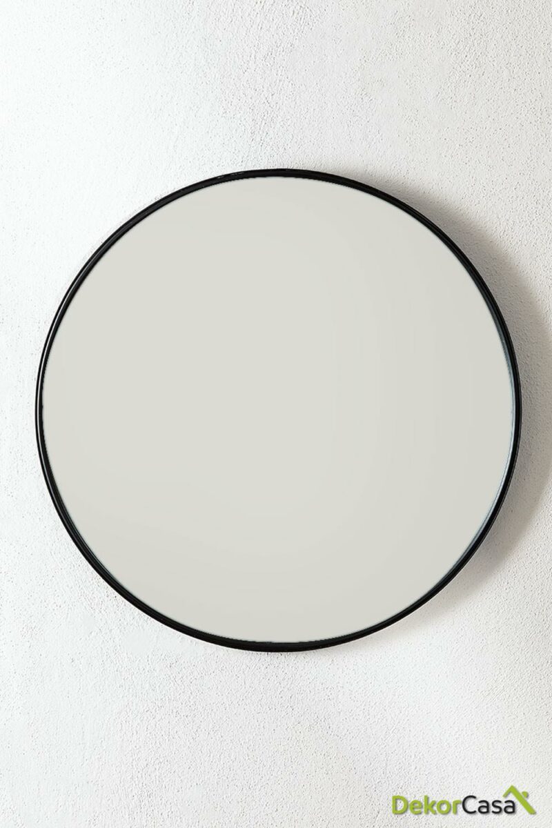 espejo de pared redondo en metal o50 cm alnie 2