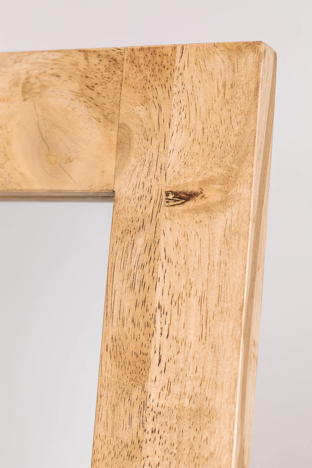 espejo de pie rectangular en madera natural 1565x48 cm arlan 1