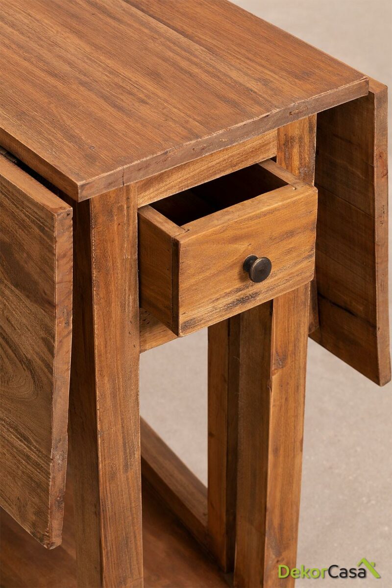 mesa plegable en madera reciclada abura 1