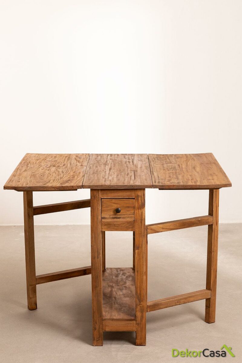 mesa plegable en madera reciclada abura 2