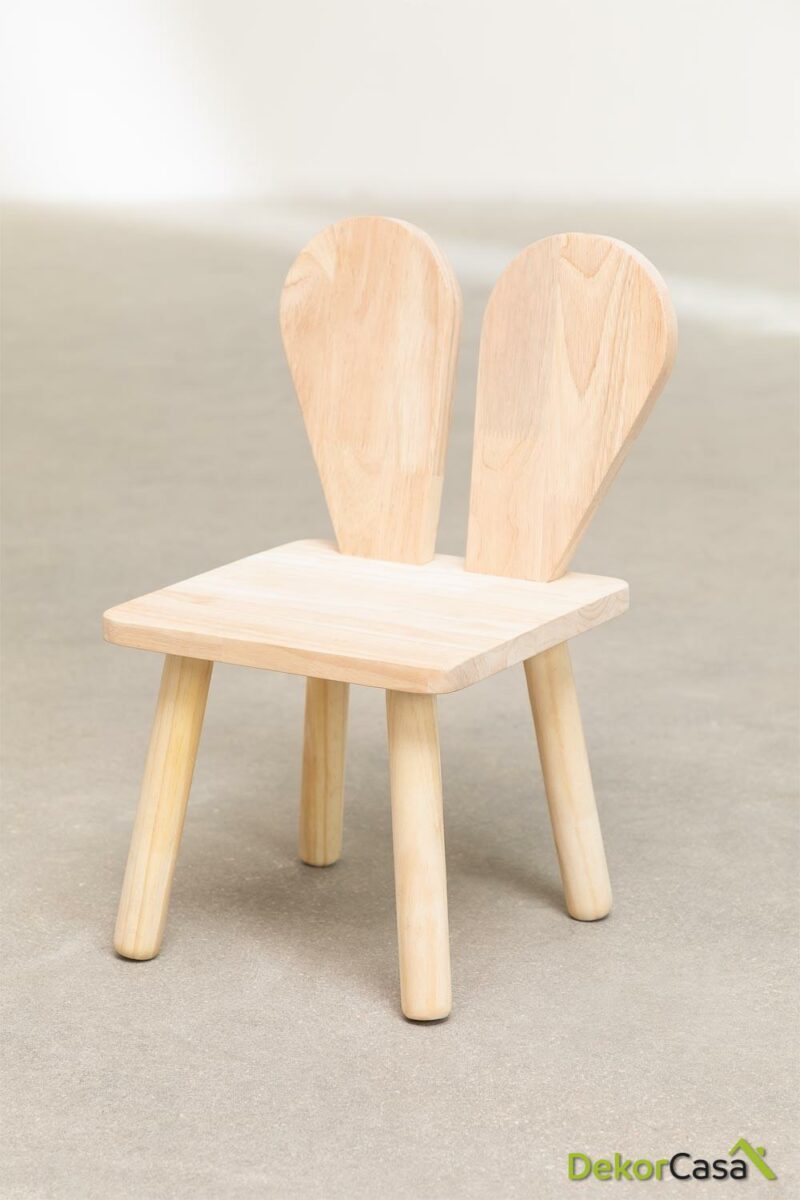 silla en madera buny style kids