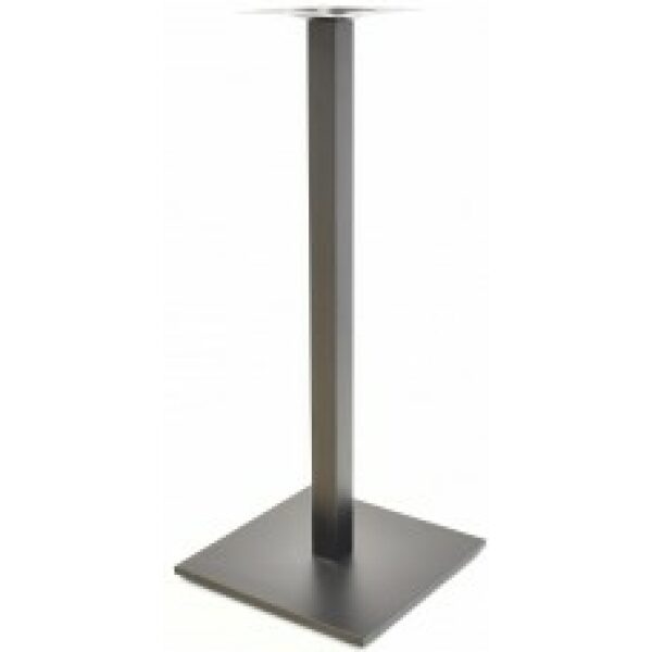 base de mesa beverly alta tubo cuadrado negra base de 45 x 45 cms altura 110 cms