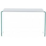 consola mesa ariston lacada blanca cristal 120 x 40 cms 1