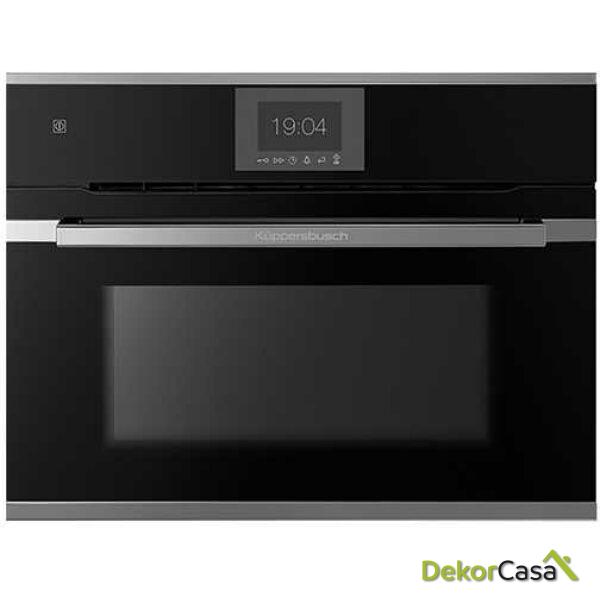 HORNO COMPACTO COMBI CON ÖKOTHERM® Y 24 FUNCIONES EN COLOR NEGRO Y ACABADO EN ACERO INOXIDABLE CBM6550.0S