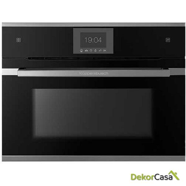 HORNO DE VAPOR COMPACTO DE 60 CM CON SISTEMA ÖKOTHERM® ACABADO EN NEGRO EN ACERO INOXIDABLE CBD6550.0S