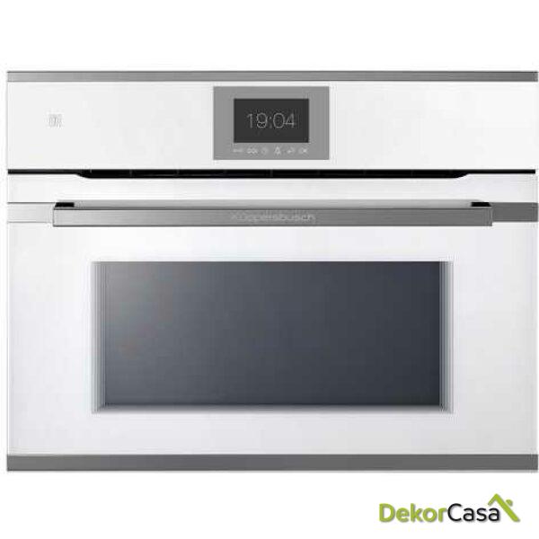 HORNO PIROLÍTICO COMPACTO A+ DE 60 CM CON SISTEMA ÖKOTHERM® Y CONTROL ELECTRÓNICO EN COLOR BLANCO Y ACABADO EN ACERO INOXIDABLE CBP6550.0W