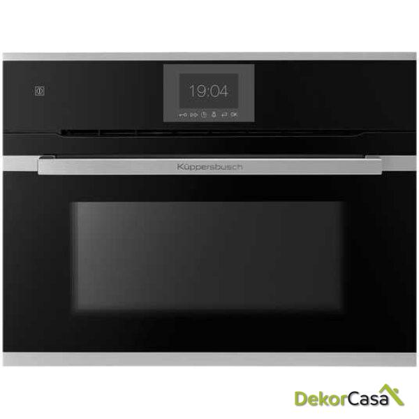 HORNO PIROLÍTICO COMPACTO A+ DE 60 CM CON SISTEMA ÖKOTHERM® Y CONTROL ELECTRÓNICO EN COLOR NEGRO Y ACABADO EN ACERO INOXIDABLE CBP6550.0S