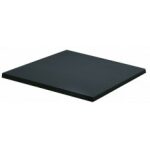 Mesa alta rodano negra base 110 cms y tapa de 70x70 cms color a elegir 1