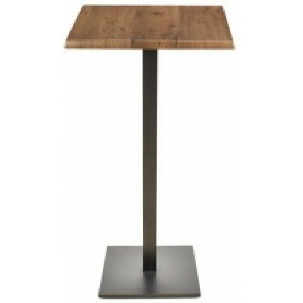 mesa beverly alta negra base de 110 cms y tapa de 60x60 cms color a elegir