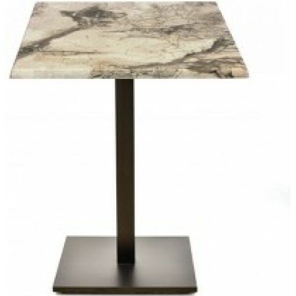 mesa beverly negra base de 72 cms y tapa de 70x70 cms color a elegir