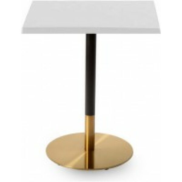 Mesa versalles dorada y negra base de 72 cms y tapa de 80x80 cms color a elegir