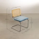 silla de comedor en terciopelo tento vintage 8