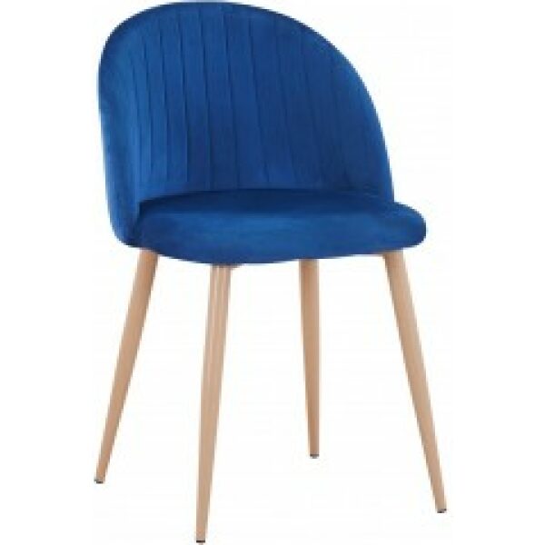 silla velvet new patas metalicas terciopelo azul 64