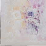 Cuadro Pintura Abstracto Morado-Blanco 120 X 3,50 X 120 Cm