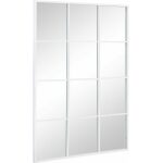 Espejo Ventana Blanco Metal-Cristal 90 X 3 X 120 Cm