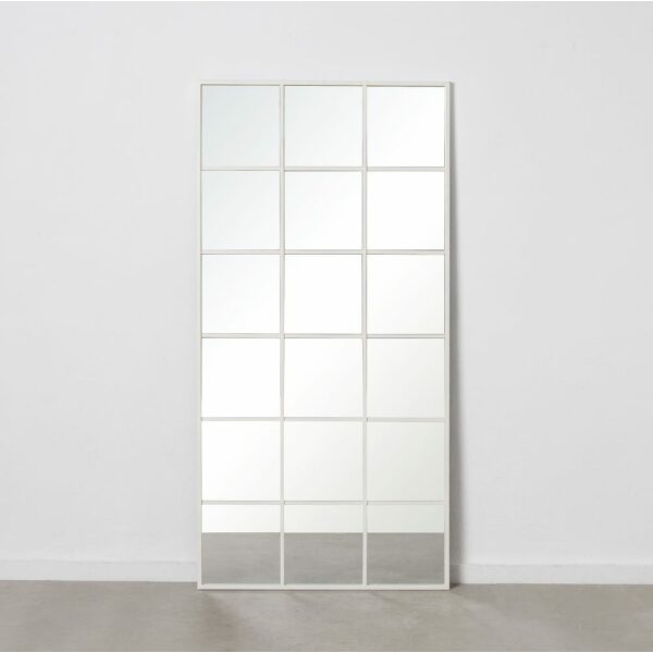 Espejo Ventana Blanco Metal-Cristal 90 X 3 X 180 Cm