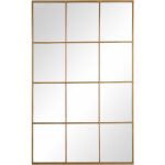 Espejo Ventana Oro Metal-Cristal 90 X 3 X 120 Cm