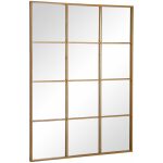 Espejo Ventana Oro Metal-Cristal 90 X 3 X 120 Cm