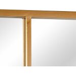 Espejo Ventana Oro Metal-Cristal 90 X 3 X 120 Cm