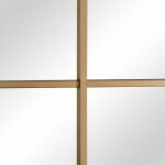 Espejo Ventana Oro Metal-Cristal 90 X 3 X 180 Cm