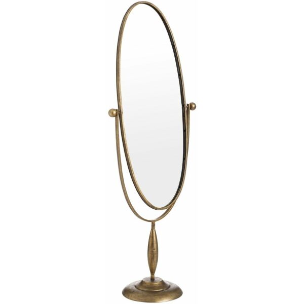 Espejo Vestidor Oro Viejo Metal-Cristal 55 X 33 X 152 Cm