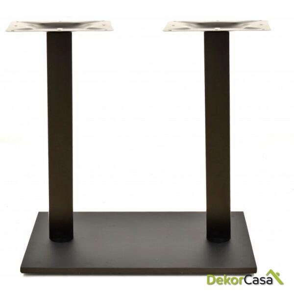 Base de mesa beverly rectangular tubo cuadrado negra base de 70 x 40 cms altura 72 cms 1