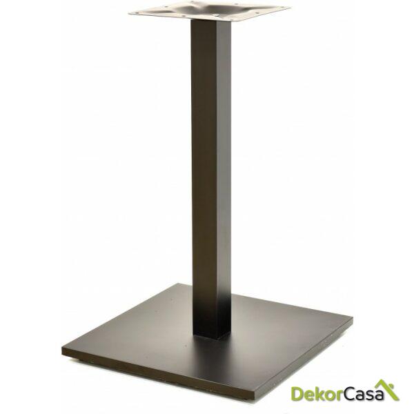 Base de mesa beverly tubo cuadrado negra base de 45 x 45 cms altura 72 cms