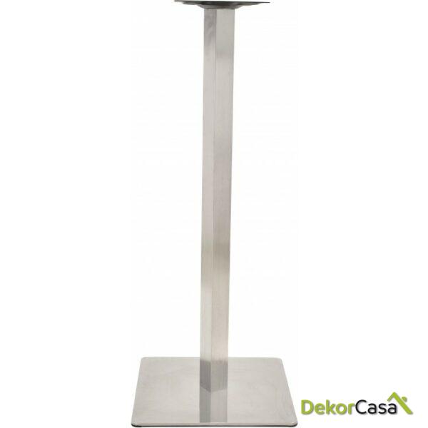 Base de mesa copacabana alta acero inoxidable base de 45 x 45 cms altura 110 cms 1