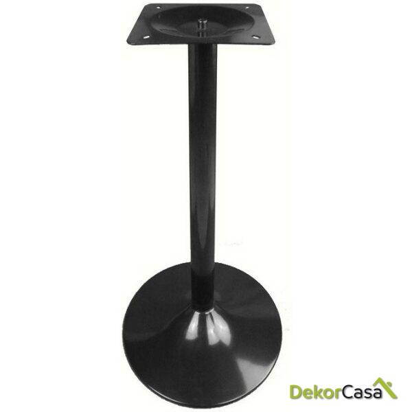 Base de mesa criss alta negra base de 45 cms de diametro altura 110 cms
