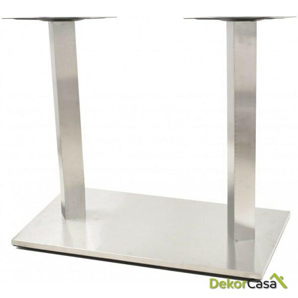 Base de mesa ipanema acero inoxidable base de 70 x 40 cms altura 72 cms