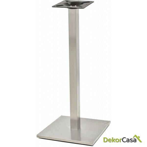 Base de mesa ipanema alta acero inoxidable base de 45 x 45 cms altura 110 cms