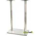 Base de mesa ipanema alta acero inoxidable base de 70 x 40 cms altura 110 cms 1