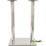 Base de mesa ipanema alta acero inoxidable base de 70 x 40 cms altura 110 cms
