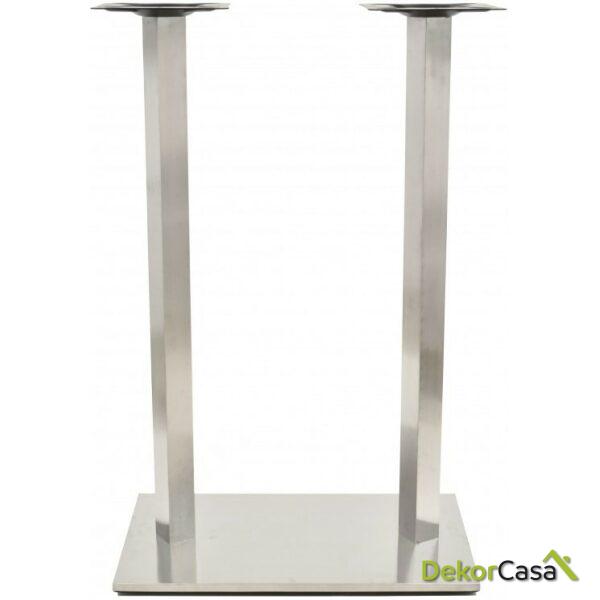 Base de mesa ipanema alta acero inoxidable base de 70 x 40 cms altura 110 cms