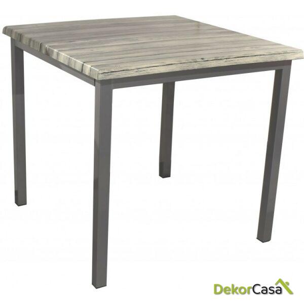 Base de mesa lirio metal gris plata 75 x 75 cms altura 72 cms para tableros de 80 x 80 cms 1
