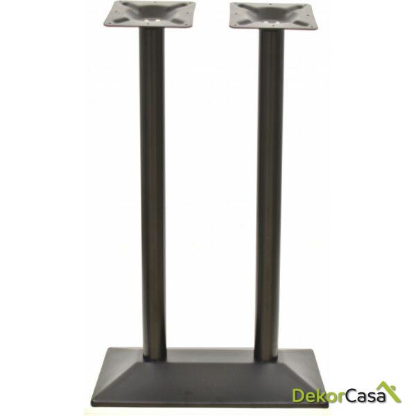 Base de mesa soho alta rectangular negra base de 70 x 40 cms altura 110 cms