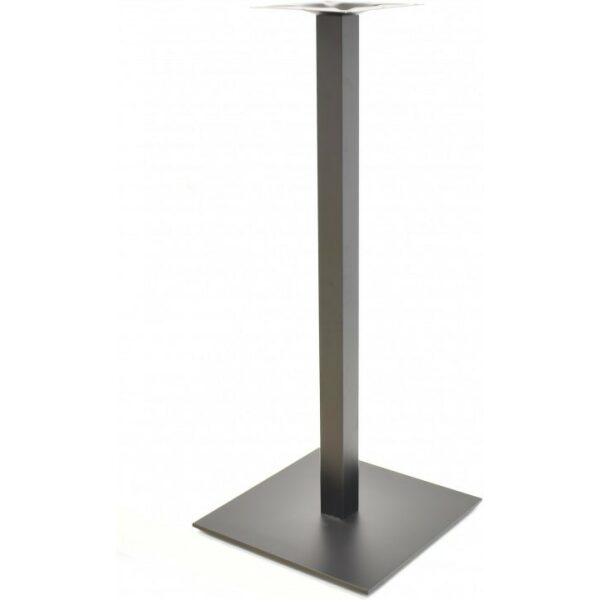 Base de mesa trocadero alta tubo cuadrado negra base de acero de 8 mm 45 x 45 cms altura 110 cms