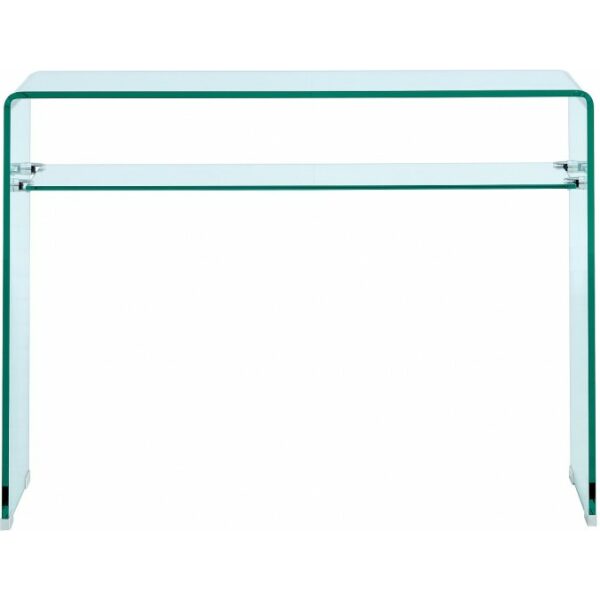 Consola canada su cristal curvado 100 x 33 cms 1