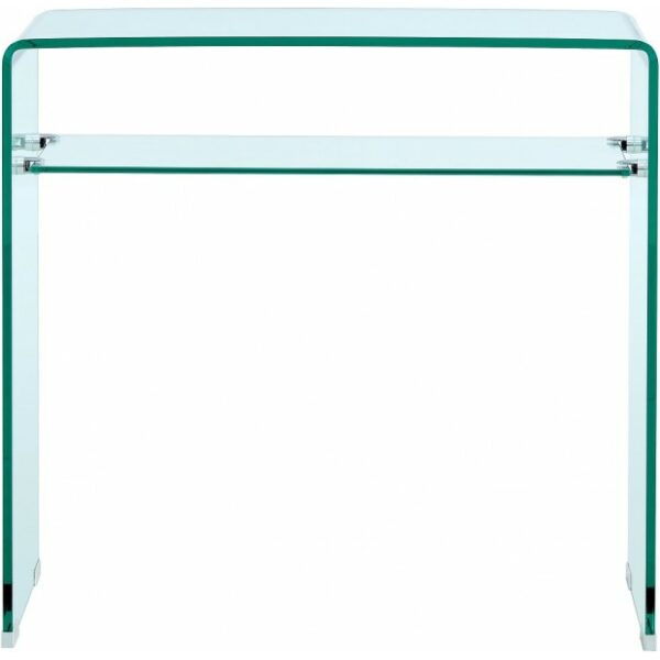 Consola canada su cristal curvado 80 x 33 cms 1