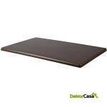 Mesa beverly alta negra base rectangular y tapa de 120x80 cms color a elegir 1