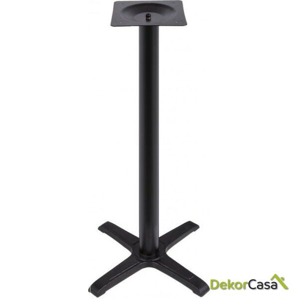 Mesa caribe alta negra base de 110 cms y tapa de 70 x 70 cms color a elegir 1
