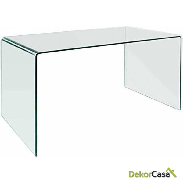 Mesa concord new cristal curvado 150 x 80 cms