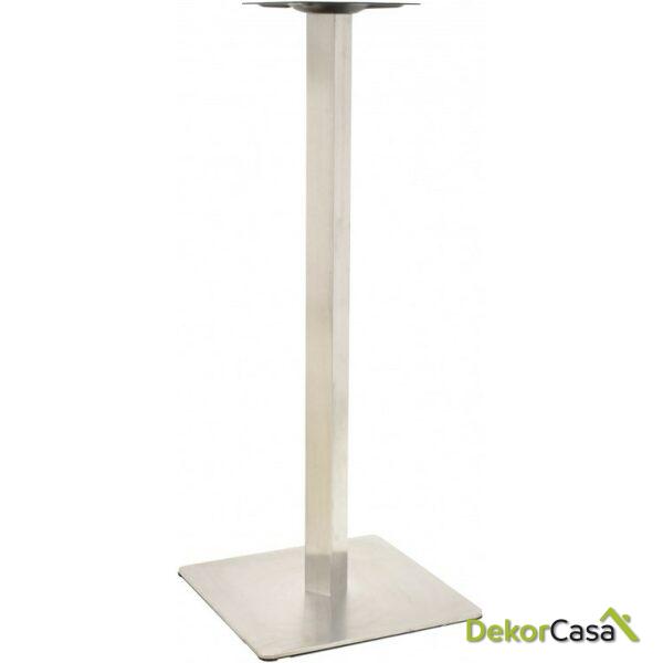 Mesa copacabana alta acero inoxidable base de 110 cms y tapa 60 cms color a elegir 1